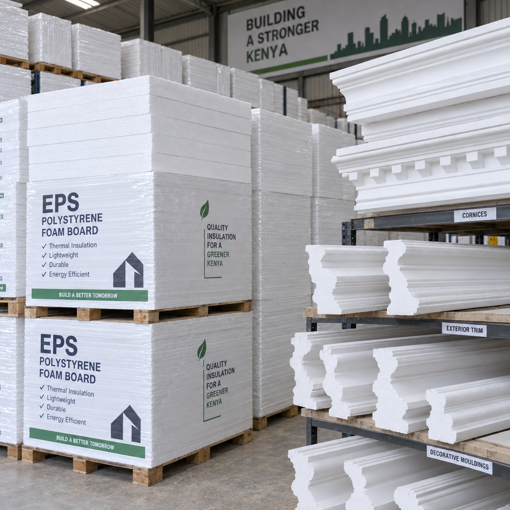 CITY STEEL EPS foam boards for exterior wall trim Kenya